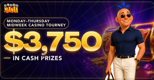$3,750 Weekday Slots Tournament