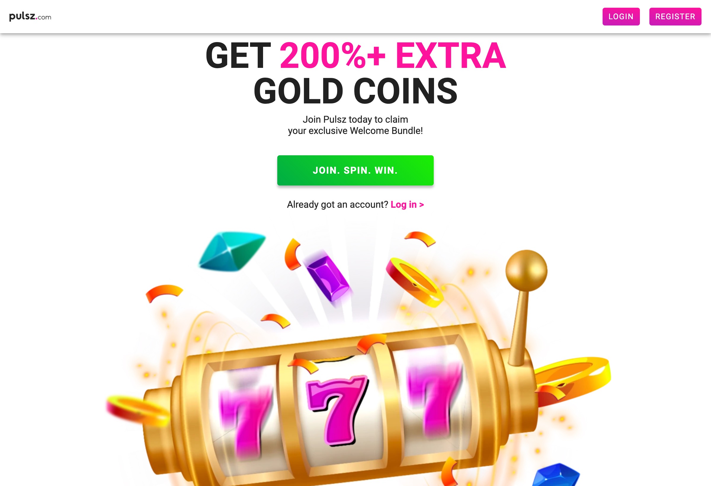 Pulsz homepage