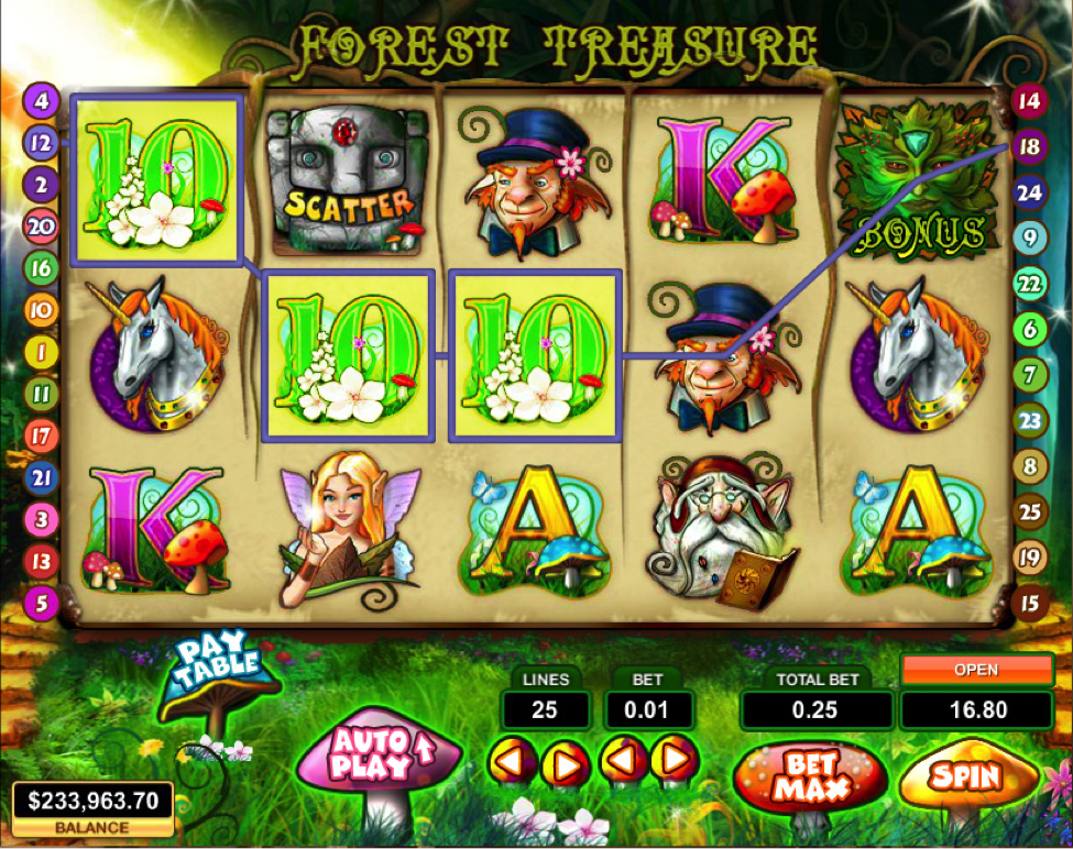 Forest Treasure Video Slot Machine