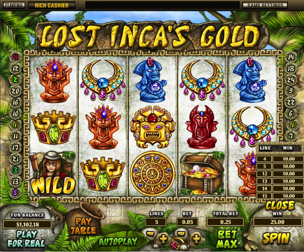 Lost Inca’s Gold Slot Machine